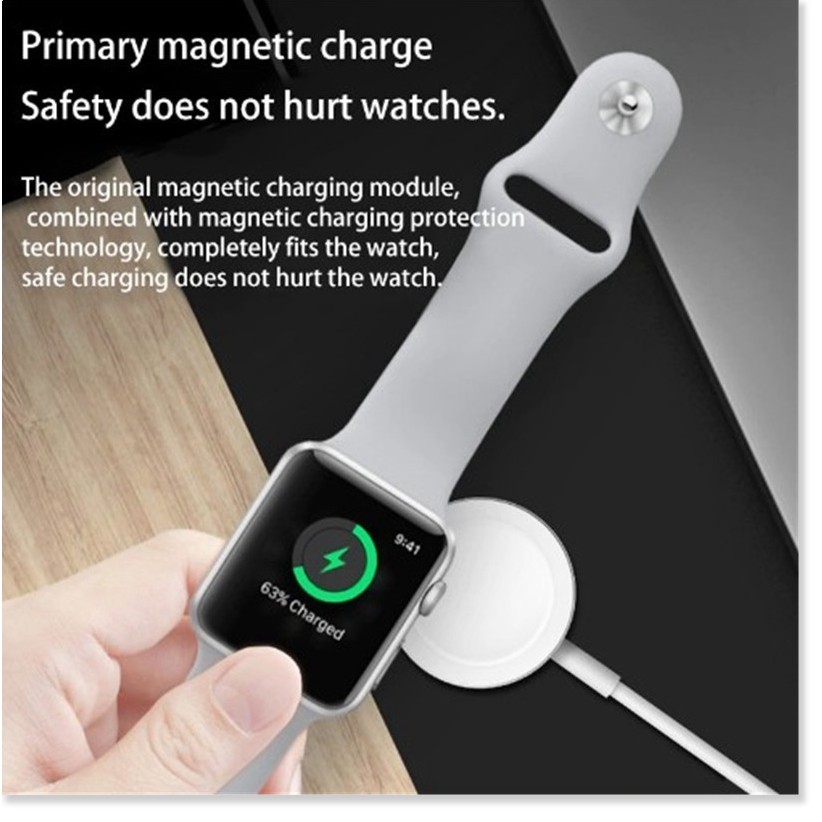 Dây Cáp sạc Apple Watch, Dây sạc đồng hồ Apple Watch seri 1 2 3 4 Zin, Mua Dây Cáp Sạc Apple Watch Magnetic Charging Cab