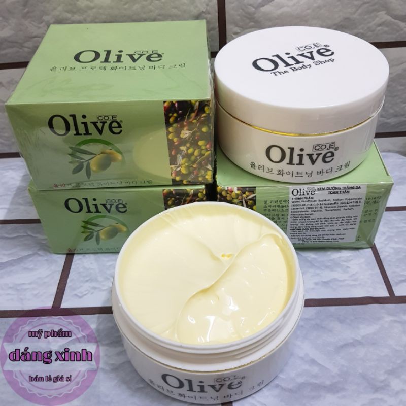 Kem Trắng Da Body Olive 250g