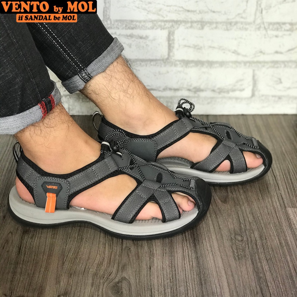 Giày sandal Vento nam bít mũi quai dù có quai hậu cố định thích hợp mang dã ngoại đi phượt du lịch biển NV7606G