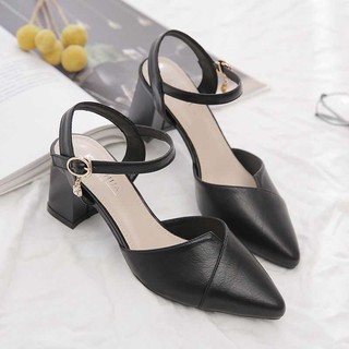 ❗ RẺ VÔ ĐỊCH❗ Giày Cao Gót/Sandal Cao Gót Mũi Nhọn Đế Vuông 5cm hàng full box