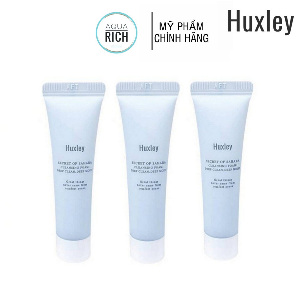 Sữa Rửa Mặt Huxley Cleansing Foam Deep Clean Deep Moist MiniSize 10g