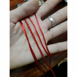 set 3m dây tim đỏ 2mm dùng để thắt vòng, làm thủ công