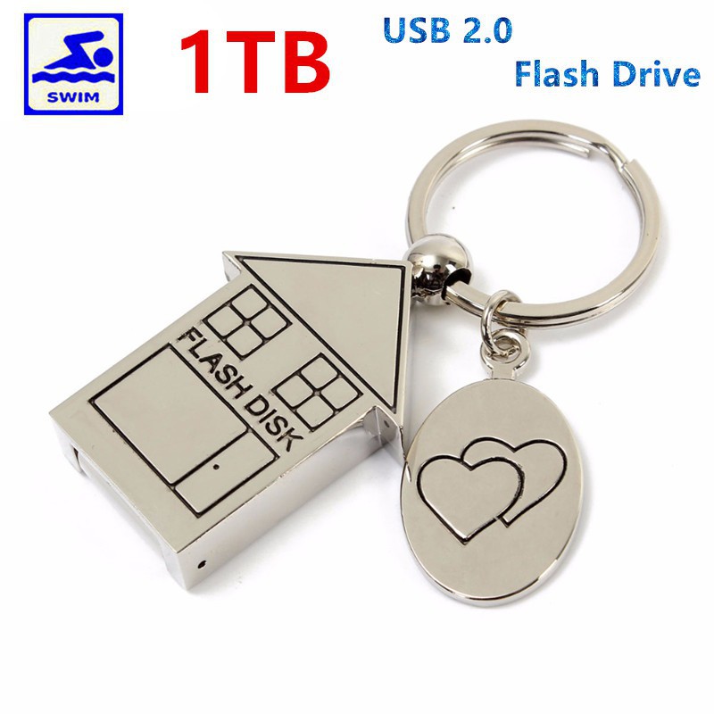 USB dung lượng 8GB~1TB hình ngôi nhà bằng kim loại chống nước