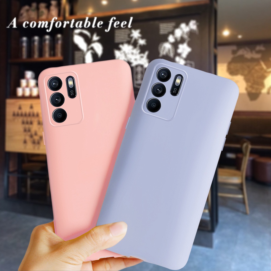 Ốp Lưng Màu Nhám Cho Điện Thoại OPPO Reno6 Z 5G CPH2237 Reno 6Z 5G 6.4 inch