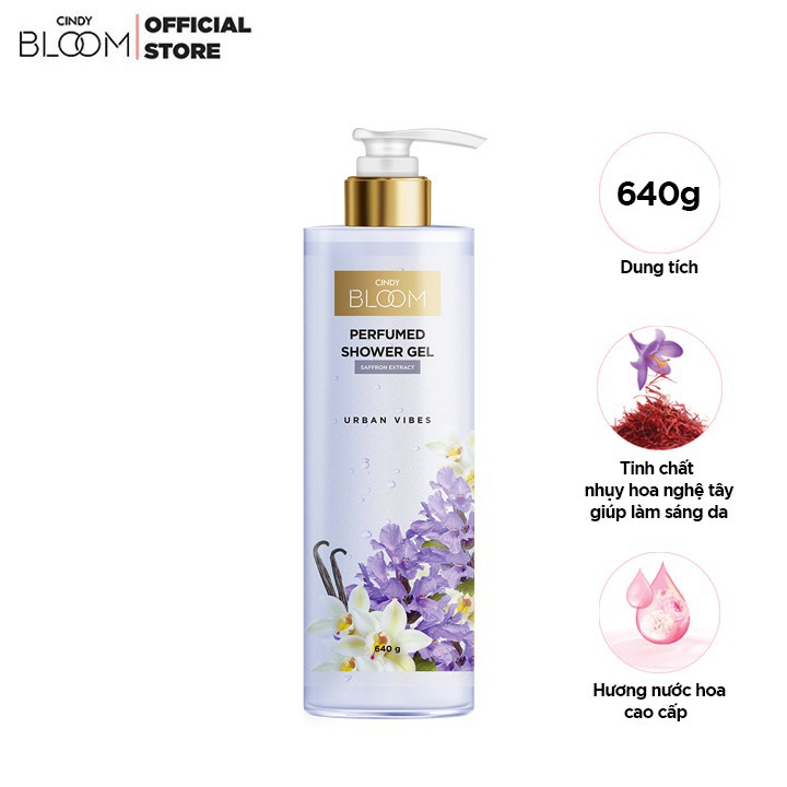 Combo Sữa Tắm Nước Hoa 640g & Nước Hoa 30ml Cindy Bloom Urban Vibes 30ml