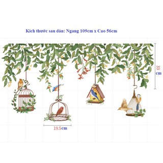 Decal giấy dán tường [MẪU MỚI] Decan Hoa hồng leo
