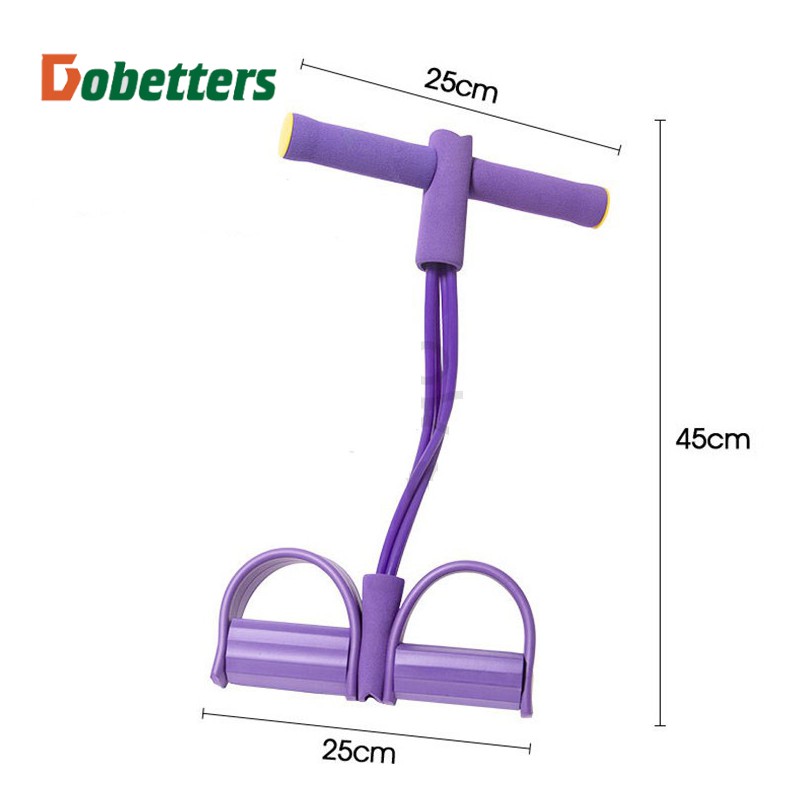 Dụng cụ tập bụng tay lưng nam nữ tại nhà, dây đai kháng lực đàn hồi có bàn đạp chính hãng DOBETERS - bảo hành 3 tháng