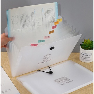 Cặp túi đựng tài liệu A4, phân loại giấy tờ học sinh, văn phòng hình dễ thương