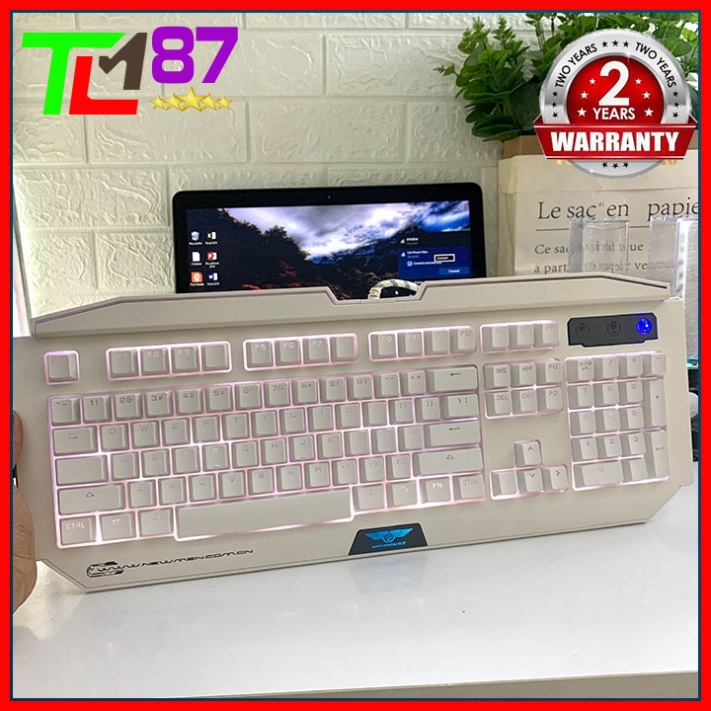 Bàn Phím Máy Vi Tính Laptop Chơi Game NEWMEN GM100 Đèn LED 7 Màu - Bàn phím Cơ Keyboard Gaming Có Dây