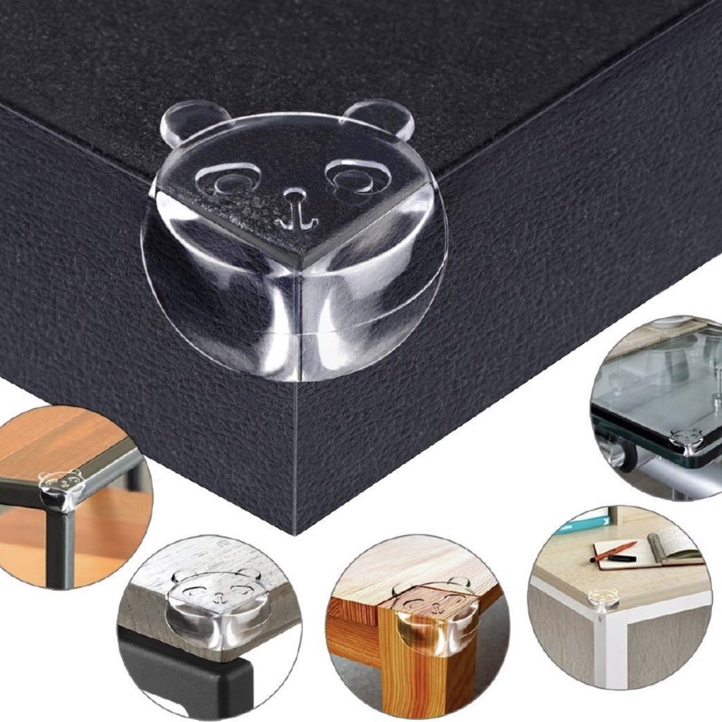 [⚡SET 4 MIẾNG⚡] Bịt góc bàn cao cấp chống va đập mềm nhẹ đàn hồi bảo vệ an toàn cho bé 88258 Lamon Store