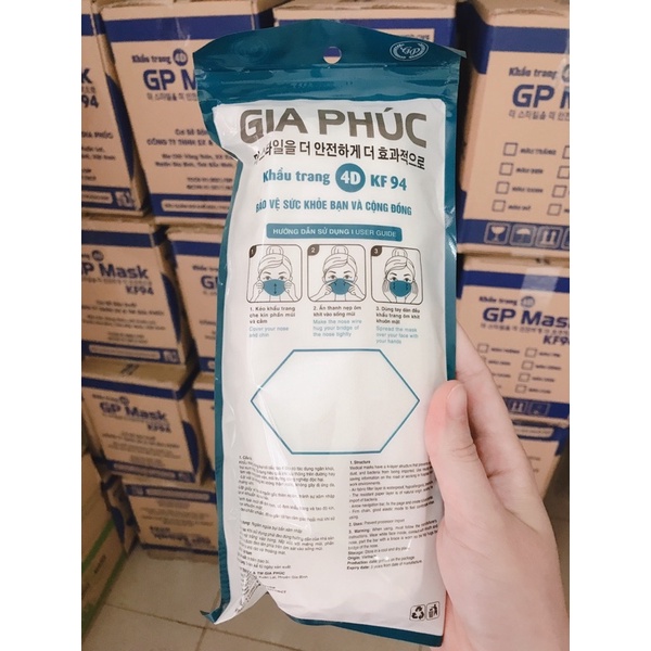 Khẩu Trang KF94 Người Lớn và Trẻ Em Loại Tốt Vải Quang Trung