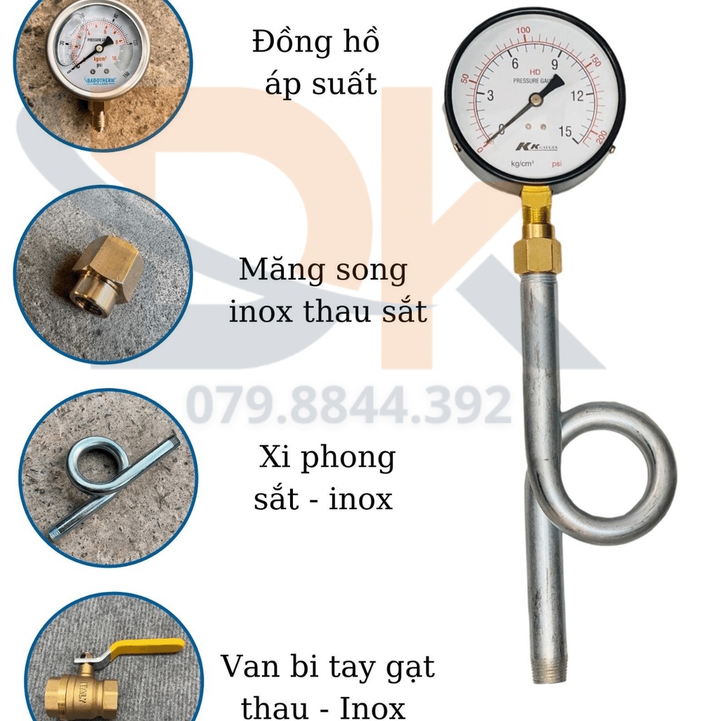 Ống xi phong inox - Ren 13/17/21mm