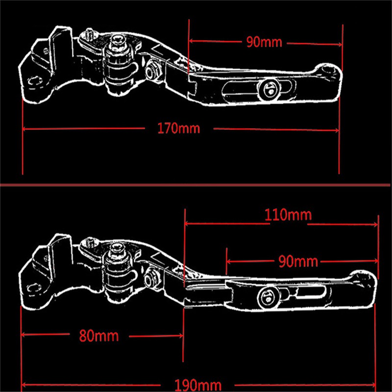 For YAMAHA FZ25 FZ 25 2017-2018 Motorcycle Accessories Folding Extendable Brake Clutch Levers LOGO FZ25