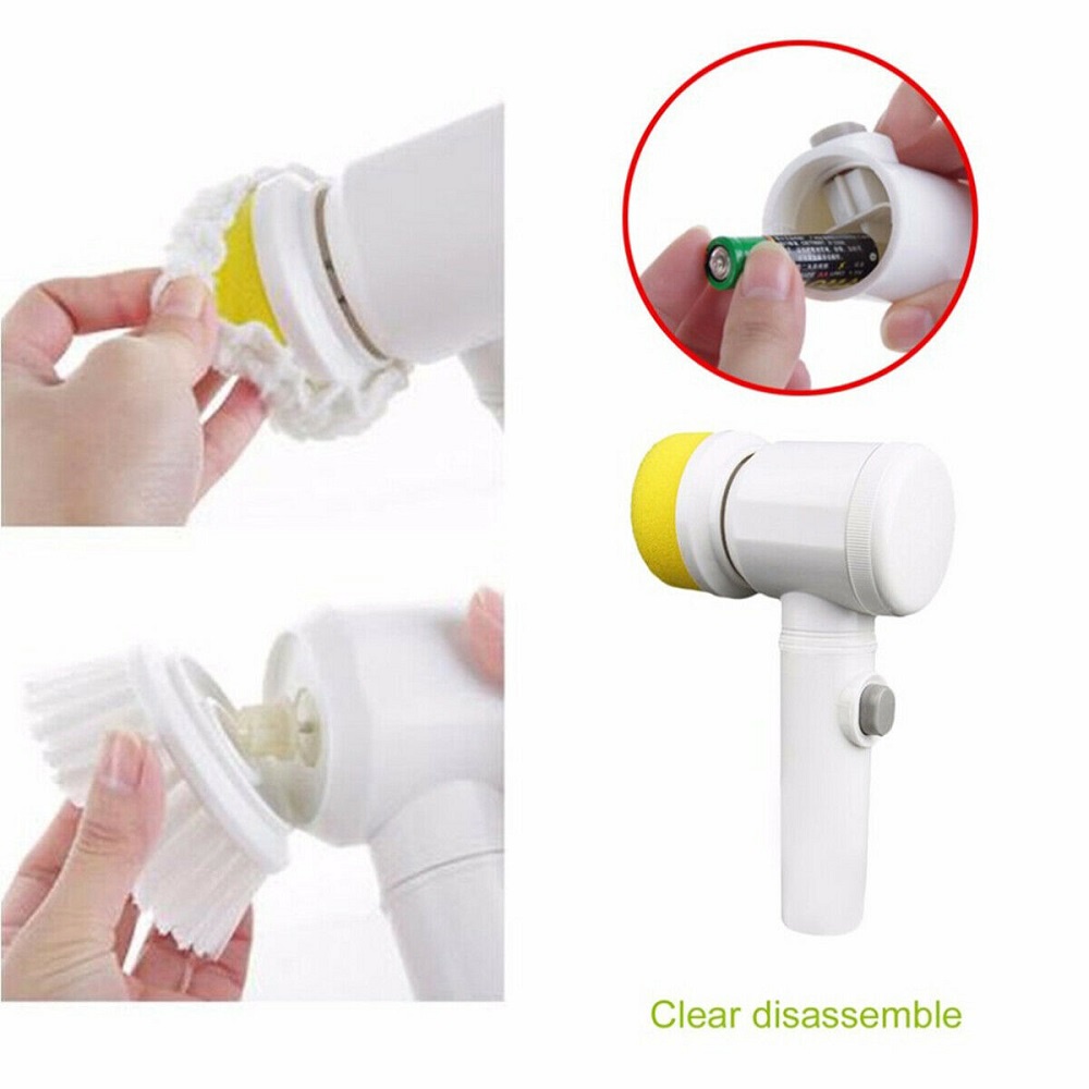 Máy lau chùi vệ sinh vết bẩn đa năng Magic Brush 5 trong 1vệ sinh nhà cửa nhanh chóng dễ dàng tiện lợi