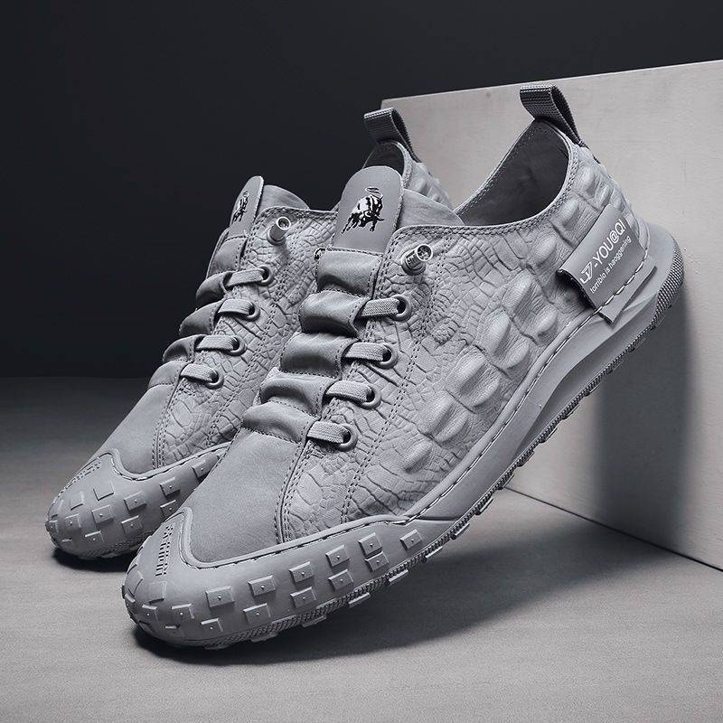 [KHO GIÀY LUCKY SHOES - H101]✅ Giày Vải Nam Vân Cá Sấu Bản Hàn Quốc Băng Lụa Thời Trang,Giày Thể Thao Nam Chất Lượng Cao
