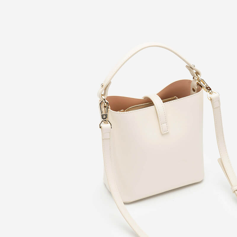 [Mã FAMALLT5 giảm 15% đơn 150k] Vascara Túi Tote Thanh Lịch Logo Vascara Mini TOT 0074 Kem