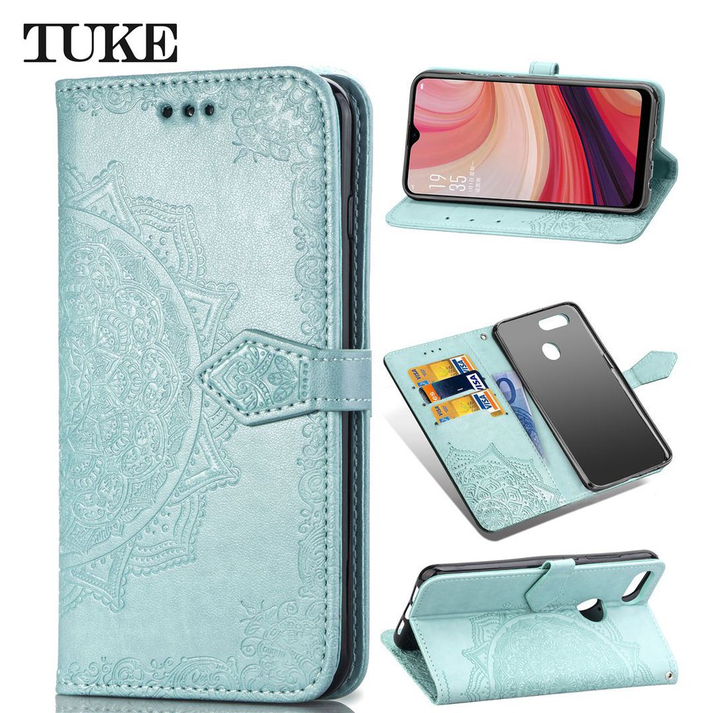 (KB) Bao da họa tiết hoa Mandala cho OPPO R17 A3 A7 | BigBuy360 - bigbuy360.vn