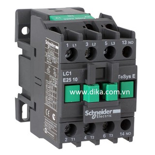 Contactor Schneider LC1E2510 3P 25A coil 220VAC mã LC1E2510M5