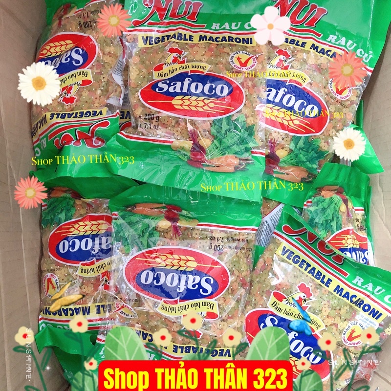 Nui Ngôi Sao Safaco 200g (Thùng 45 Gói)