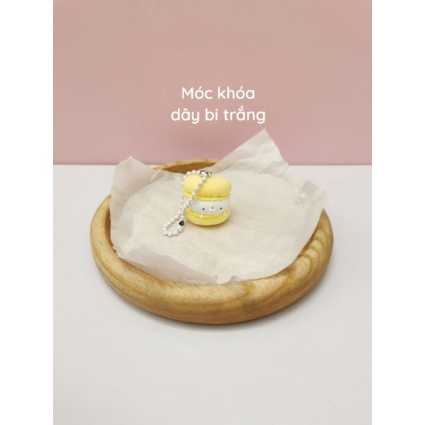 Charm đất sét siêu nhẹ bánh macaron