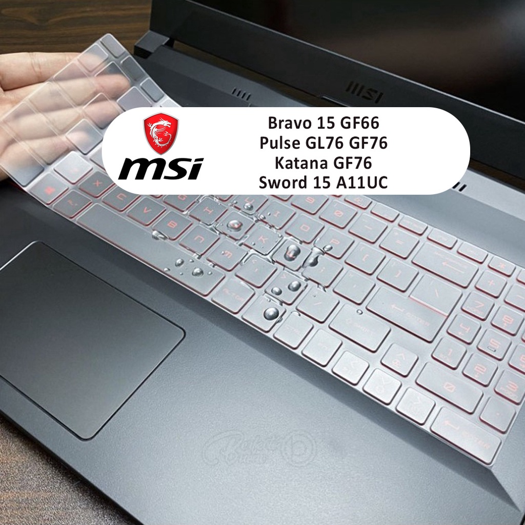 Bàn PhíM BảO Vệ Cho MSI Bravo15 GF66 Pulse GL76 GF76 GL66 Katana GF76 Sword 15 A11UC 15.6-inch Alpha 15 AMD Adv
