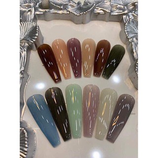 Sơn gel rykaergel và thạch bobo sét 12 màu các màu shop tuthanh910