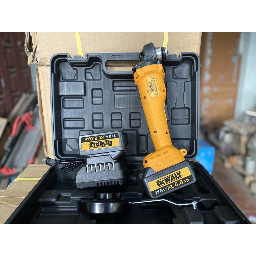 [FREESHIP] Máy mài pin DEWALT 118V 2 PIN không chổi than, Lõi Đồng - Máy mài Góc, Máy Cắt Đường kính 10mm