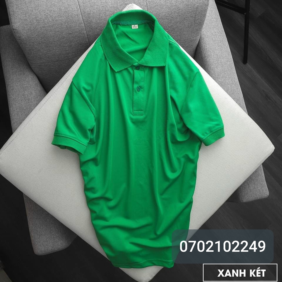 Áo thun nam POLO trơn vải cá sấu cotton cao cấp ngắn tay