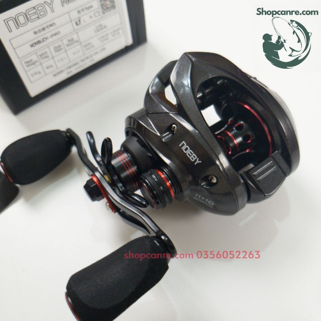 Cần câu lure Daiwa Crossfire 662MHB kèm máy ngang Noeby