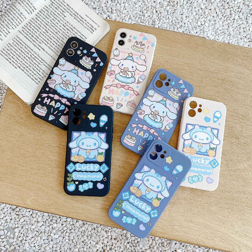 Ốp Điện Thoại Hình Cinnamoroll Cho Iphone 13 / Pro / Pro / MAX / mini / 11 / XR / Chống Sốc / XS / MAX / ins / 7 / 8P / 6S / SE