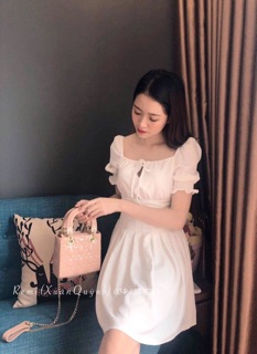 Váy xếp ly dây rút ngực