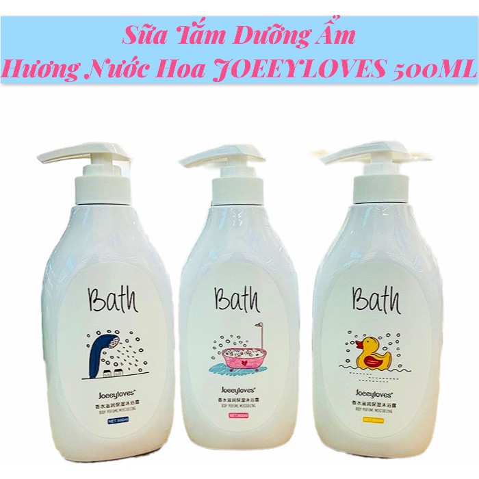 Sữa Tắm Dưỡng Ẩm Hương Nước Hoa JOEEYLOVES 500ML Yesnow - Dưỡng Da Làm Sạch Da Với 3 Mùi Hương Nhẹ Nhàng Tươi Mát