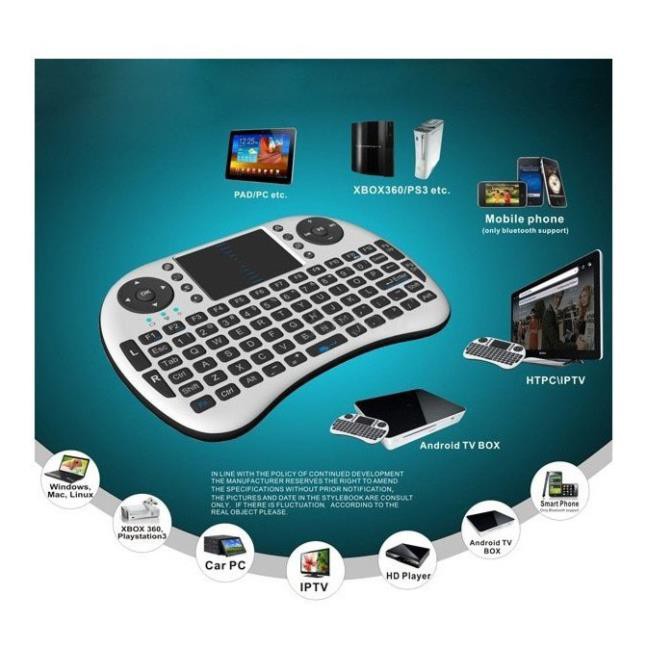 SALE OFF (Miễn Phí Vận Chuyển HN & HCM) Chuột Bay Kiêm Bàn Phím Không Dây UKB500 Cho Smart Tivi & Android Box MUA NGAY