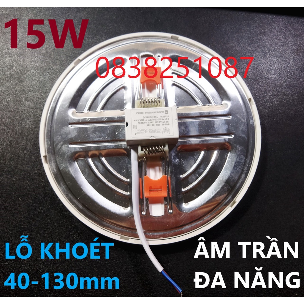 LED ÂM TRẦN ĐA NĂNG TRÒN 15W