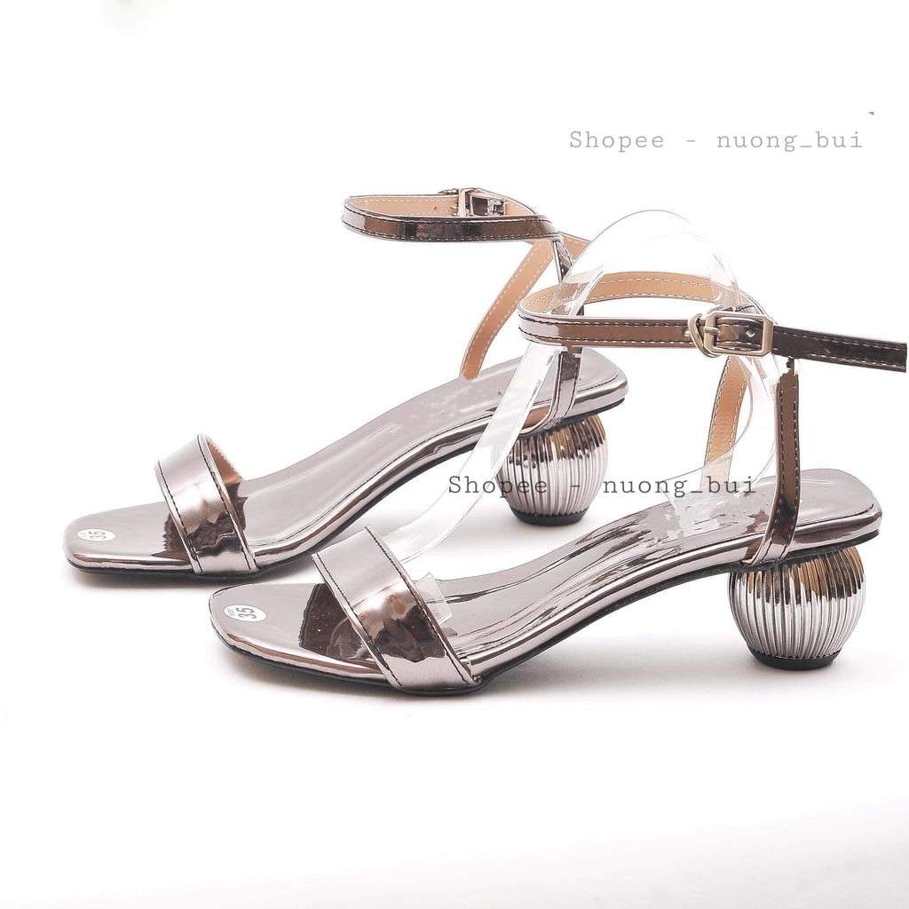 Sandal nữ gót tròn dáng xinh cao 5cm 5 màu - g23