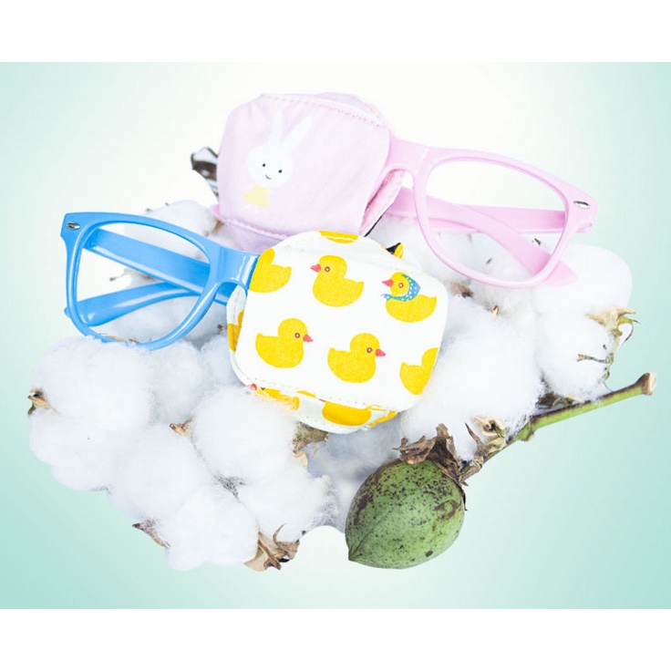 Amblyopia Mặt Nạ Che Mắt Chất Liệu cotton Che Phủ Toàn Diện Dành Cho Trẻ Em