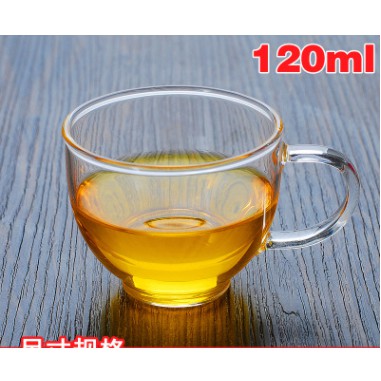 Bộ Ấm Chén Uống Trà Pukashop Bộ Ấm Trà Thủy Tinh Quai Vổng , Ấm Trà Hoa, Bình Trà Thủy Tinh Chịu Nhiệt Kèm Khay BAT 22