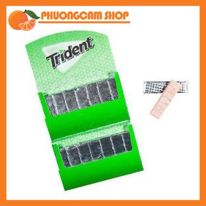 [Hàng Sẵn] 1 hộp kẹo cao su Trident vị quế nhập khẩu Mỹ 12 thanh