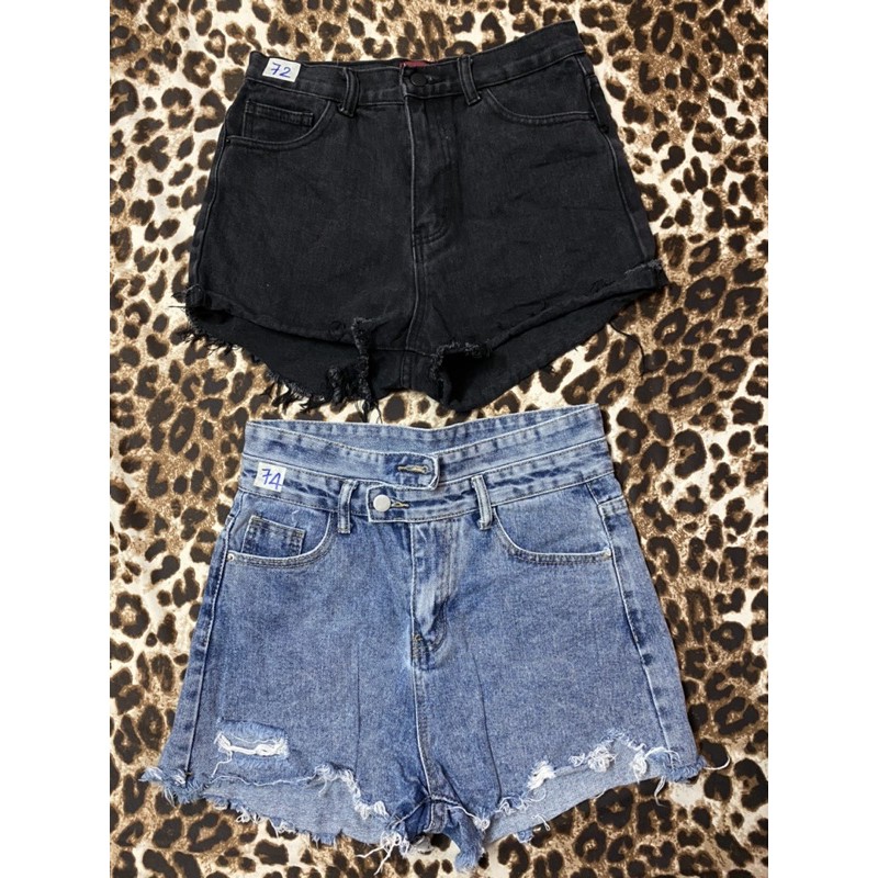 Quần short jeans rách bụi