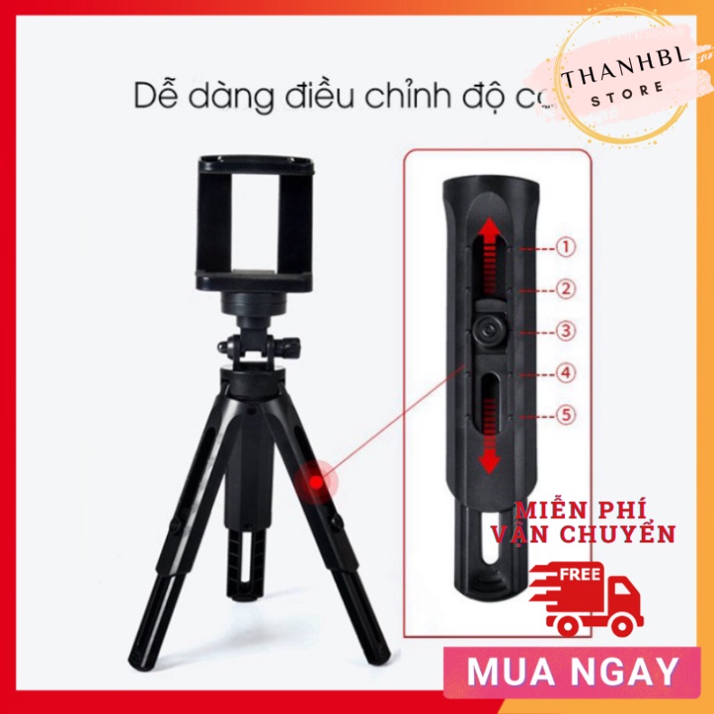 Đế chân chụp ảnh quay phim , livetream TRIPOD MINI 360 độ TN368 - ThanhBL Store