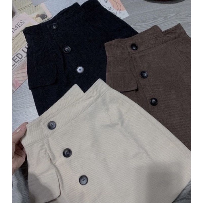 Chân váy nhung pha da | BigBuy360 - bigbuy360.vn
