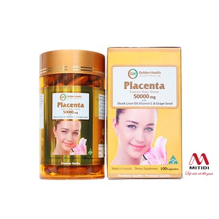 Viên nhau thai cừu Placenta 50000mg Golden Health