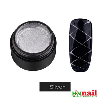 Gel nhện trang trí móng màu bạc gel đặc dễ làm đồ nail giá rẻ hoài út Nail Store