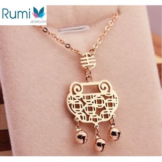 Dây chuyền titan họa tiết cổ điển có chuông