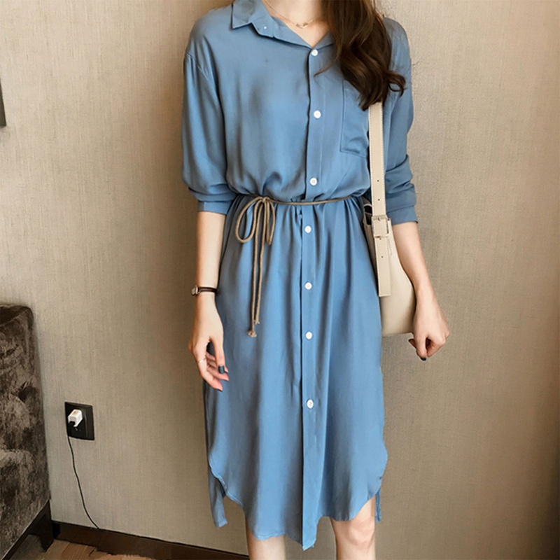 Đầm Sơ Mi Nữ Tay Dài Kiểu Dáng Thời Trang Phong Cách