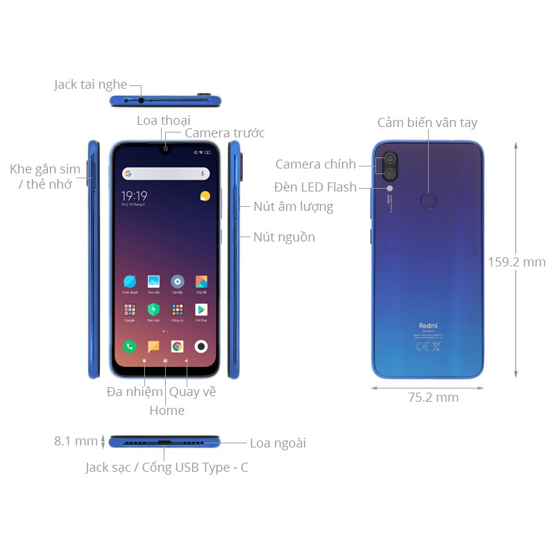 Điện thoại Xiaomi Redmi Note 7