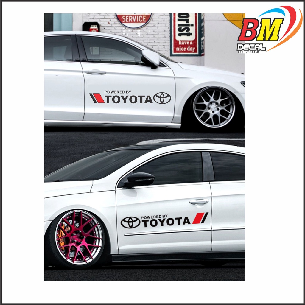 Decal dán trang trí xe hơi TOYOTA