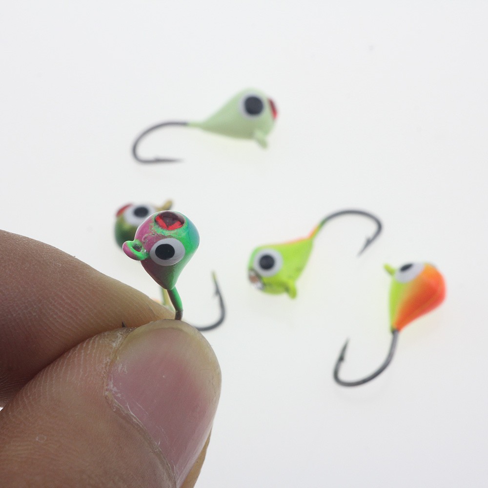 Set 6 Mồi Giả Nhử Cá Bằng Kim Loại Gắn Kèm Móc Câu 1.5cm 1.1g