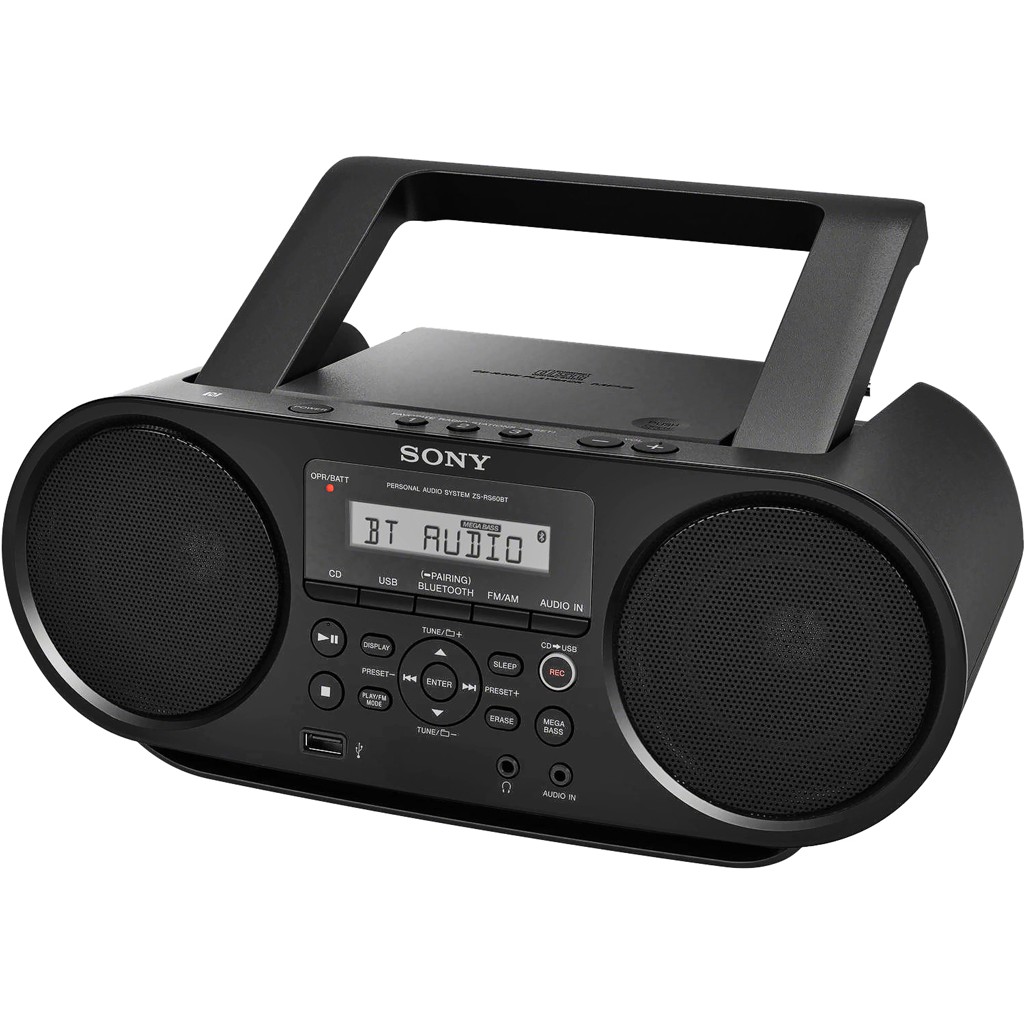 Máy Radio CD SONY ZS-RS60BT có Bluetooth / NFC / CD - Hàng chính hãng - Bảo hành chính hãng Sony 12 tháng toàn quốc