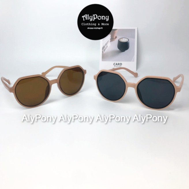 Kính Mát Nam Nữ AlyPony 2021 Gọng Tròn Cá Tính Mẫu Mới Hàn Quốc - KT01